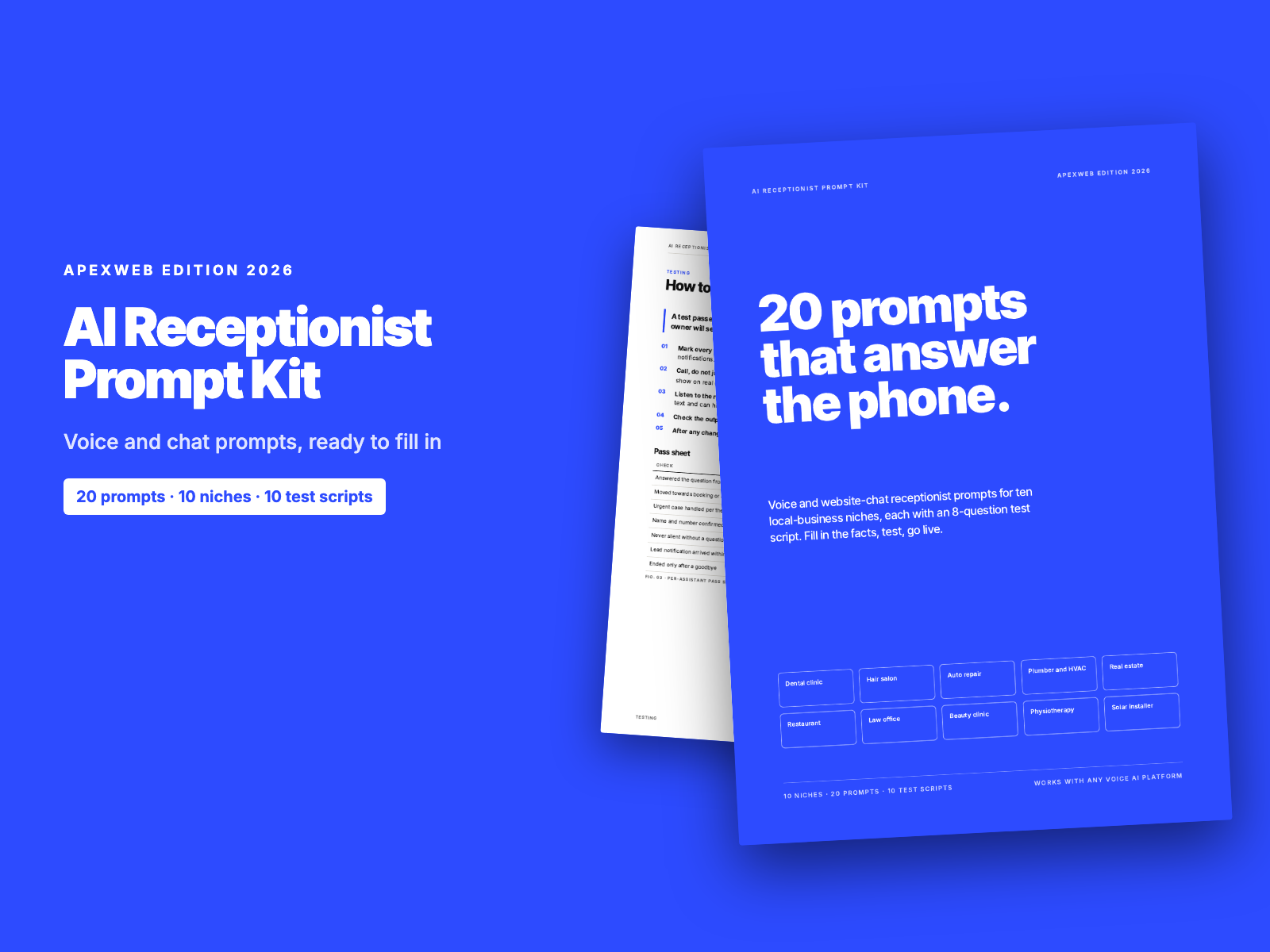 AI Receptionist Prompt Kit cover